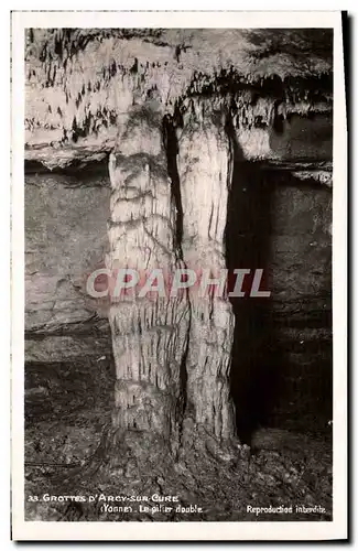 Cartes postales Gropttes D'Arcy Sur Cure Le Pilier Double