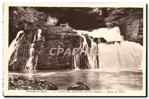 Ansichtskarte AK Environs de Salins Nans Sous Sainte Anne Source Du Lizon