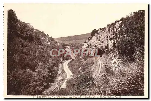 Cartes postales Salins Les Bains Tunnel Et Viaduc De La Vallee Saint Joseph