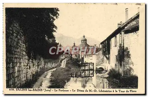 Cartes postales Salins Les Bains La Furieuse Le Dome de ND liberatrice a la tour de Flore