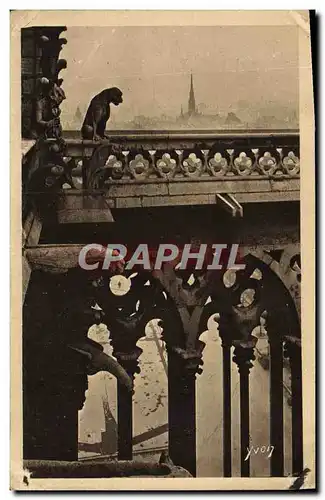 Cartes postales Paris En Flanant Detail D&#39Architecture De Notre Dame