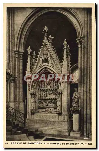 Cartes postales Abbaye De Saint Denis Tombeau De Dagobert 1er