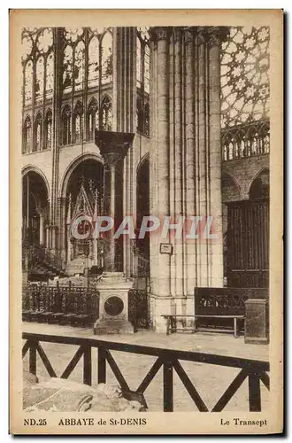 Cartes postales Abbaye St Denis Le Transept