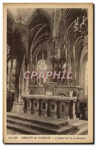 Cartes postales Abbaye St Denis L&#39Autel De La Confession