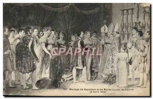 Ansichtskarte AK Mariage De Napoleon Et De Marie Louise Au Louvre