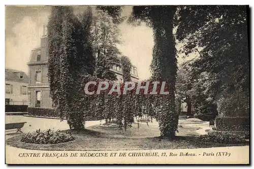 Cartes postales Centre Francais De Medecine Et De Chirurgie Rue Boileau Paris