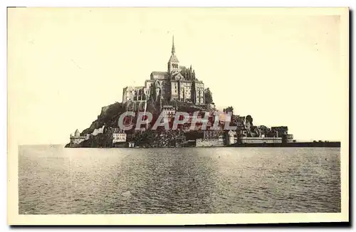 Cartes postales Abbaye Du Mont Saint Michel Vue Generale Face Ouest