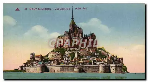 Cartes postales Mont St Michel Vue Generale