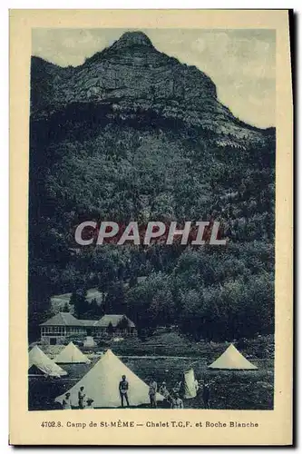 Cartes postales Camp De St Meme Chalet Et Roche Blanche