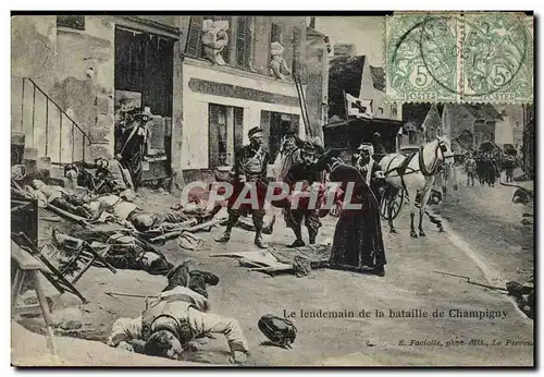 Cartes postales Le Lendemain De La Bataille De Champigny Militaria