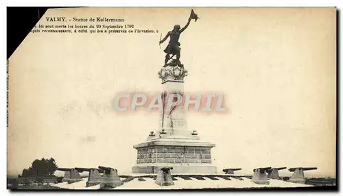 Cartes postales Valmy Statue De Kellermann