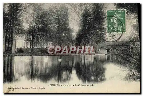 Cartes postales Suippes Nantivet Le Chateau Et Le Lac