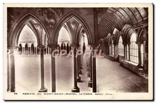 Ansichtskarte AK Abbaye Du Mont Saint Michel Le Cloitre