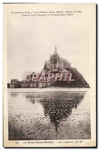 Cartes postales Le Mont Saint Michel Les Remparts