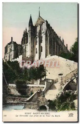 Cartes postales Mont Saint Michel La Merveille Vue Prise De La Tour Du Nord