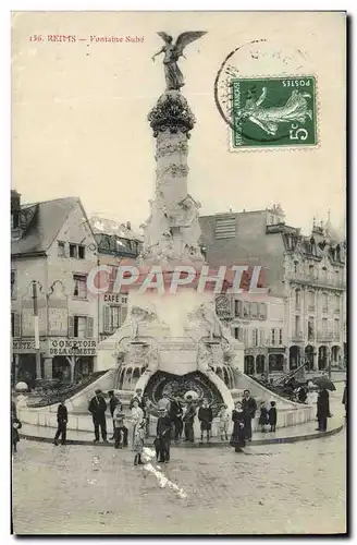 Cartes postales Reims Fontaine Sube