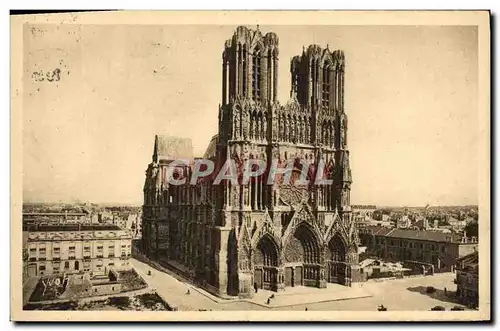 Ansichtskarte AK La douce France Reims La Cathedrale