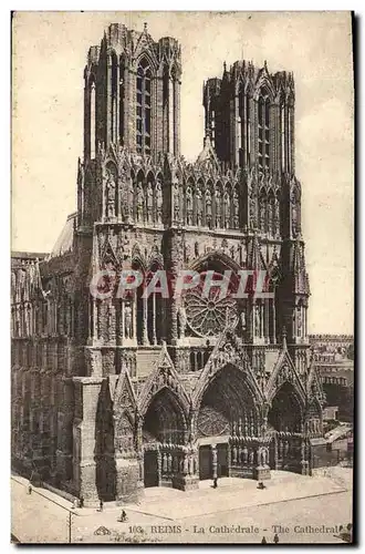 Cartes postales Reims La Cathedrale