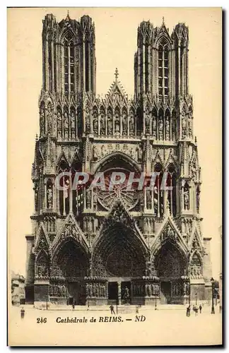 Cartes postales Cathedrale De Reims