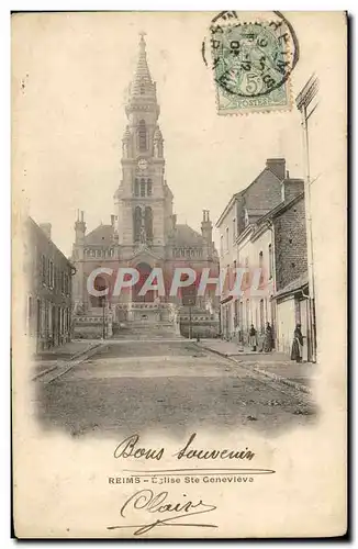 Cartes postales Reims Eglise Ste Genevieve