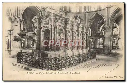 Ansichtskarte AK Reims Eglise Saint Remi Tombeau De Saint Remi