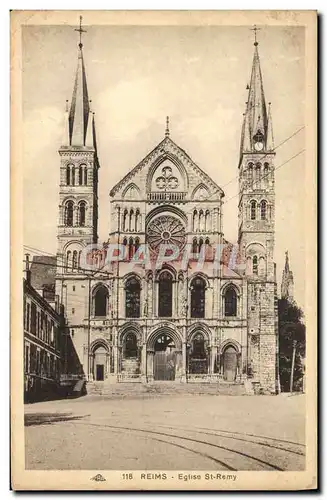 Cartes postales Reims Eglise St Remy