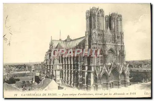 Cartes postales Cathedrale De Reims