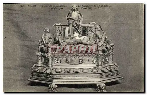 Cartes postales Reims Tresur De La Cathedrale Le reliquaire du Saint Sepulcre