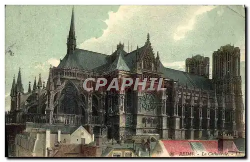 Cartes postales Reims La Cathedrale