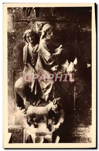 Cartes postales Cathedrale De Reims Le Christ Benissant Voussures Du Grand Portail