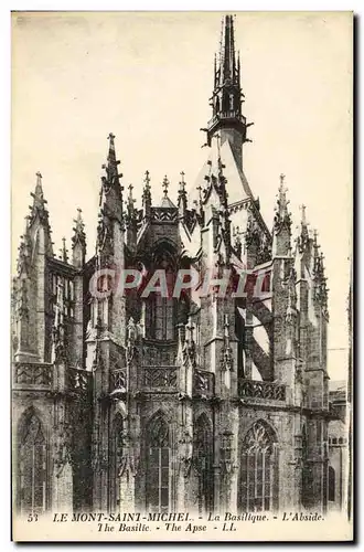 Cartes postales Le Mont Saint Michel La Basilique L&#39Abside