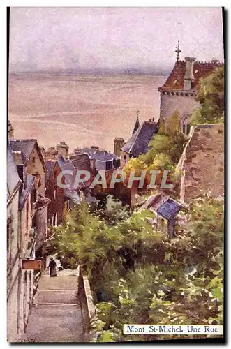 Cartes postales Mont Saint Michel Une Rue