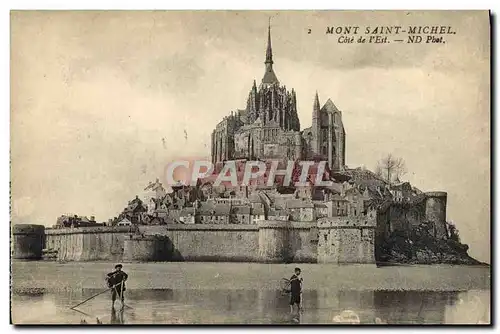 Cartes postales Mont Saint Michel Cote De l'Est Peche Pecheurs