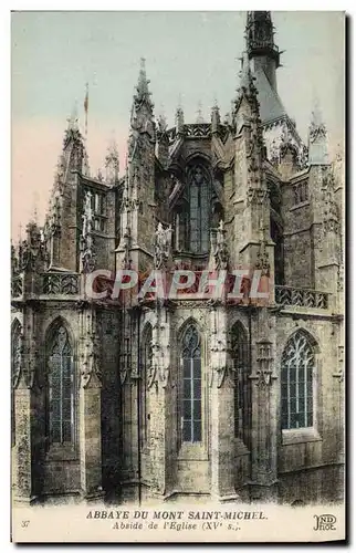 Cartes postales Abbaye Du Mont Saint Michel Abside De l'Eglise