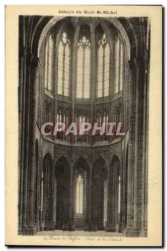 Cartes postales Abbaye Du Mont Saint Michel Le Choeur De l&#39Eglise