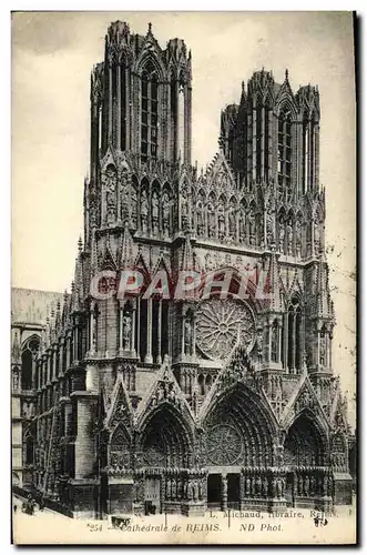 Cartes postales Cathedrale De Reims