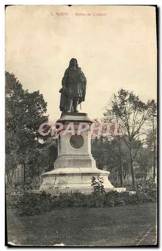 Cartes postales Reims Statue De Colbert