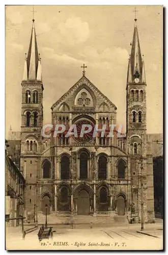 Cartes postales Reims Eglise Saint Remi