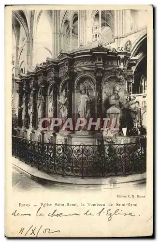 Cartes postales Reims Eglise Saint Remi Le Tombeau De Saint Remi