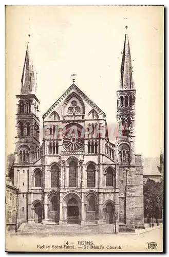 Cartes postales Reims Eglise Saint Remi