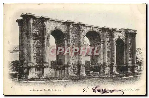 Ansichtskarte AK Reims La Porte De Mars