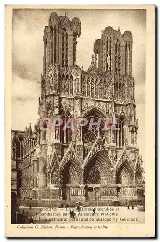 Cartes postales Reims La Cathedrale