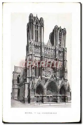 Cartes postales Reims La Cathedrale