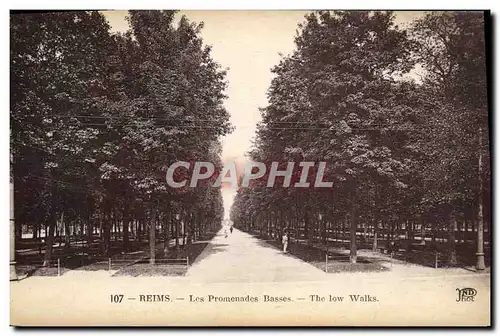 Ansichtskarte AK Reims Les Promenades Basses