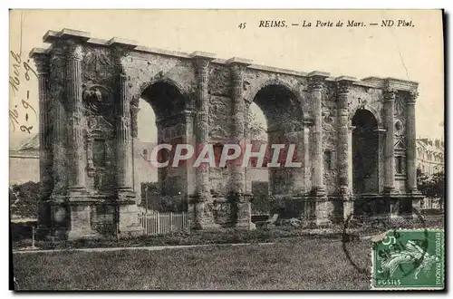 Ansichtskarte AK Reims La Porte De Mars