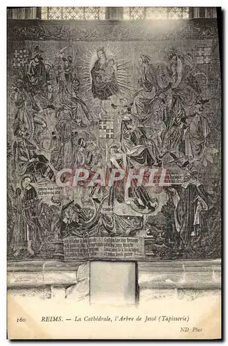 Cartes postales Reims La Cathedrale L'Arbre De Jesse Tapisserie