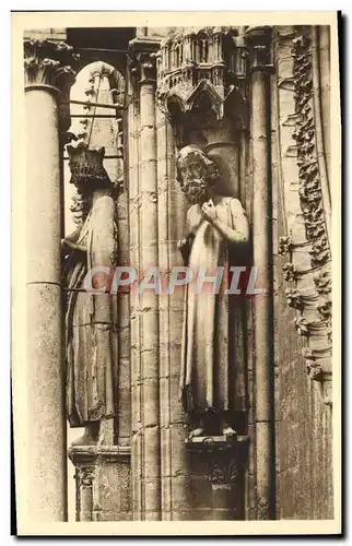 Ansichtskarte AK Cathedrale De Reims Transept Nord Adam