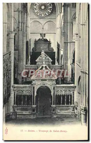 Cartes postales Reims Transept De Saint Remy