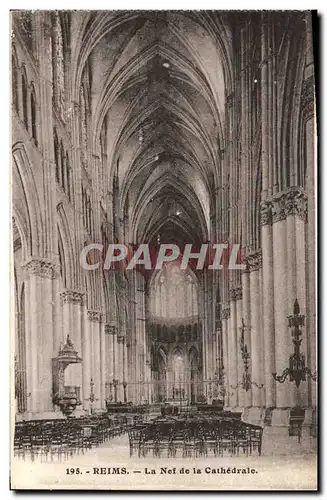 Cartes postales Reims La Nef De La Cathedrale