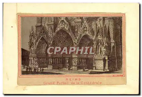 Cartes postales Reims Grand Portail De La Cathedrale